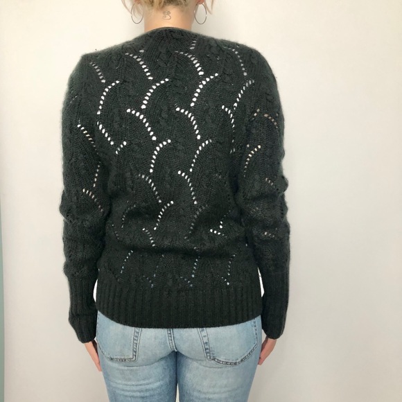 Loro Piana forest green 100% cashmere cardigan - Picture 4 of 7